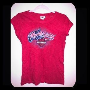 Harley Davidson Womens Large Patriotic Tee